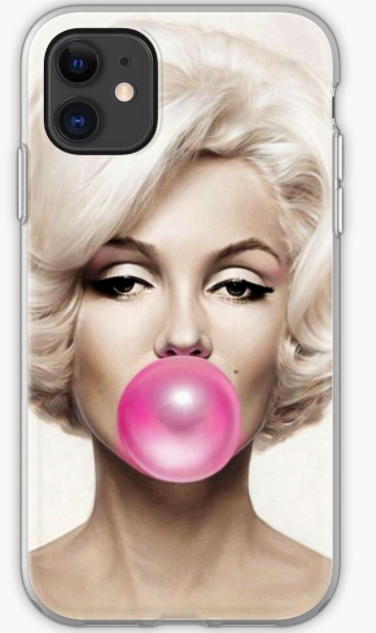marilyn monroe Pink Gum iPhone Case & Cover